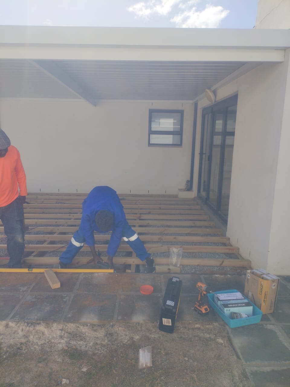 Pool Deck Before Construction
